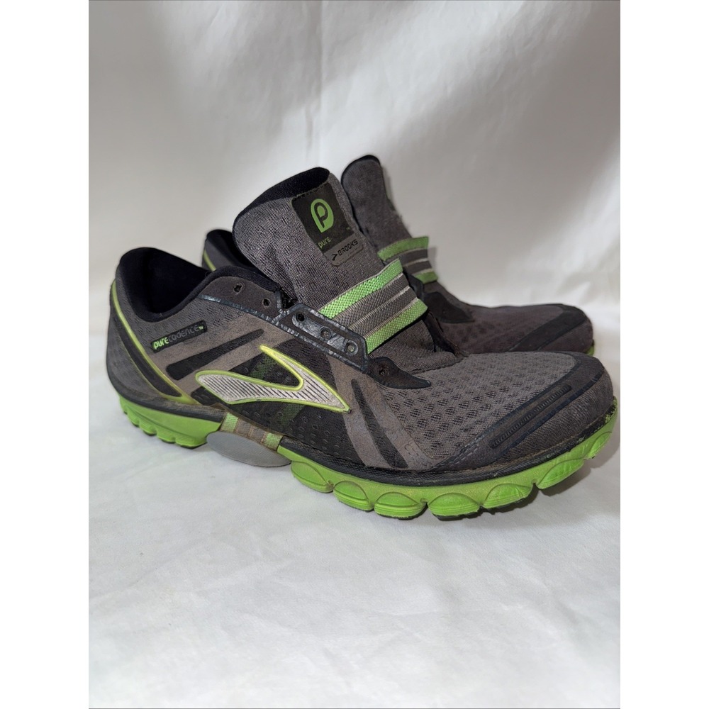 Brooks Pure Cadence Gray‎ Green Athletic Shoes Sneakers 1101101D085 Size 8 - Picture 3 of 8